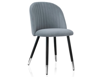 Стул на металлокаркасе Gabi gray/black (Арт.15115)