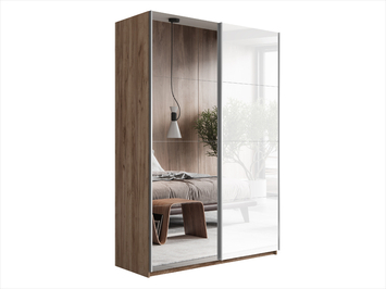 Шкаф-купе Прайм Люкс 2-х дверный (стекло/зеркало)