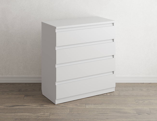 Белый комод Aksel