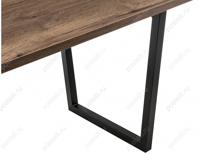 Стол Эльпатия 150 дуб галифакс/черный матовый (Арт. 368657) ножки