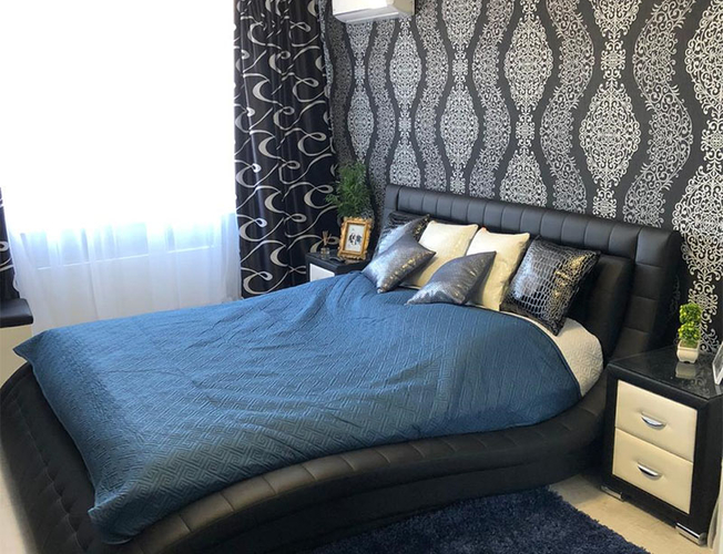 Кровать Атлантико с ПМ экокожа