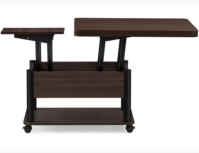 Стол-трансформер Виват темный венге/черный (Арт. 402950)