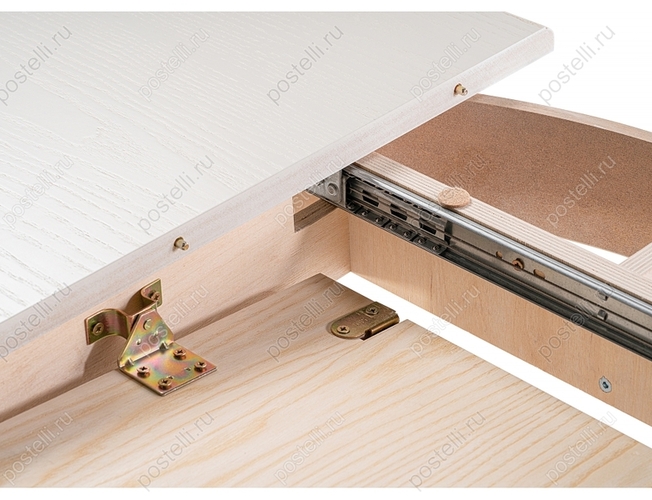 Стол Брейзер молочный/золото (Арт 483906)