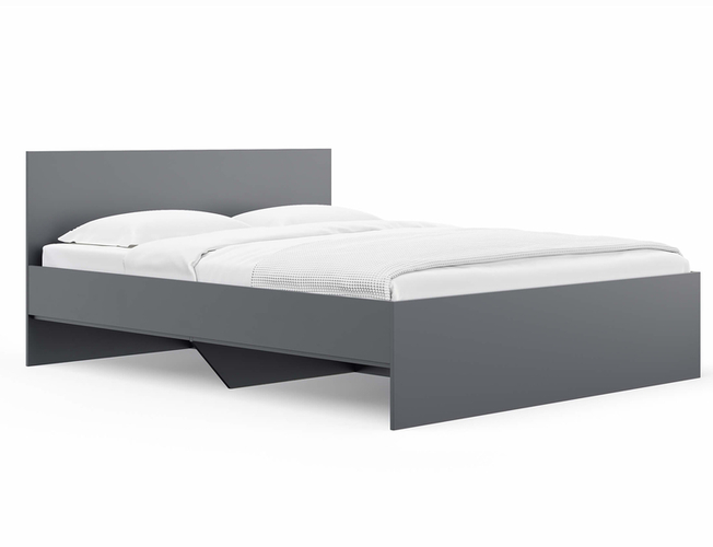 Кровать Mariana, ЛДСП графит