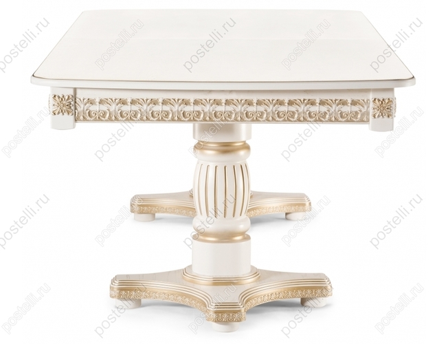 Стол Морнит молочный/золото (Арт 483916)
