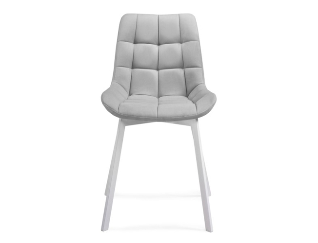 Стул на металлокаркасе Челси белый/светло-серый (Арт.489744)