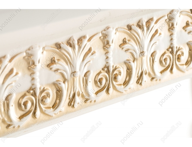 Стол Морнит молочный/золото (Арт 483916)